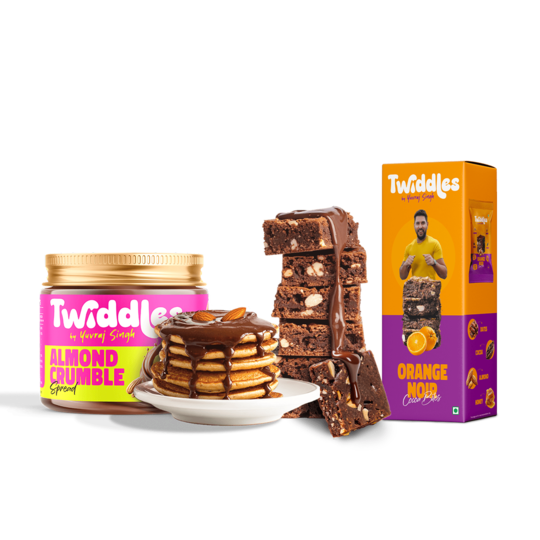 Almond Crumble Chocolate Spread + Chocolate Orange Date Bites (100 g + 6 Pcs)